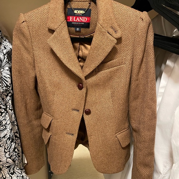 E-land women jacket. 99% new. tweed, 100% wool. S size, fitted waistline - Picture 4 of 4
